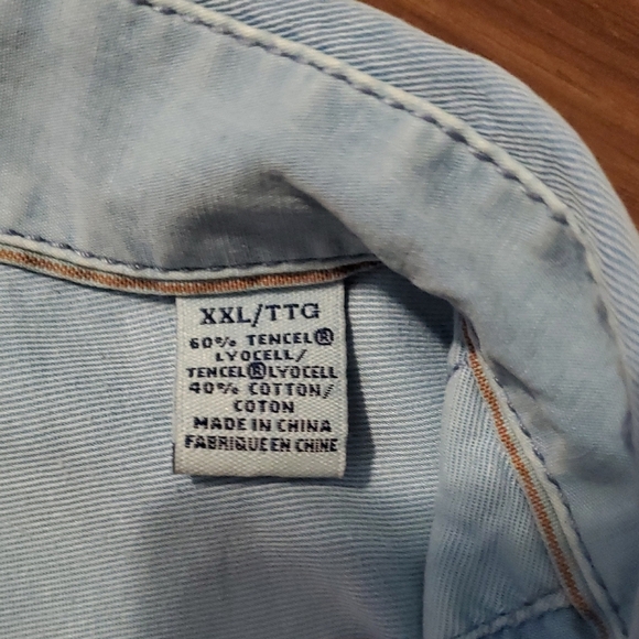 Tommy Bahama Light Blue Button Down Shirt - Picture 3 of 5